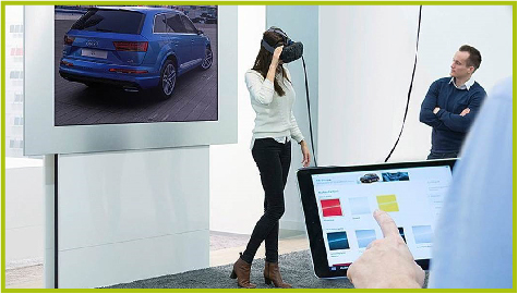 Audi VR dealership CES 2016 auto trends
