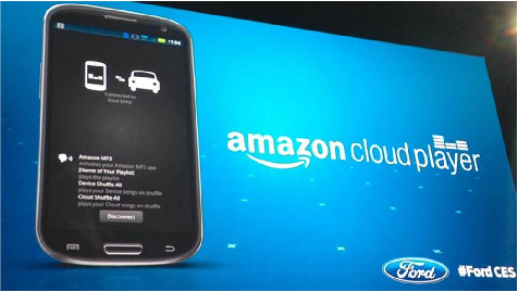 Ford Sync Connect Amazon Cloud Player CES 2016 auto trends