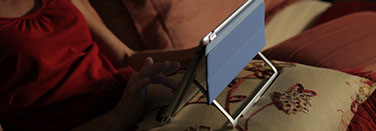 HumanToolz iPad Stand supports optimal viewing angles
